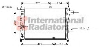 VAN WEZEL 37002128 -  Радиатор, охлаждение двигателя